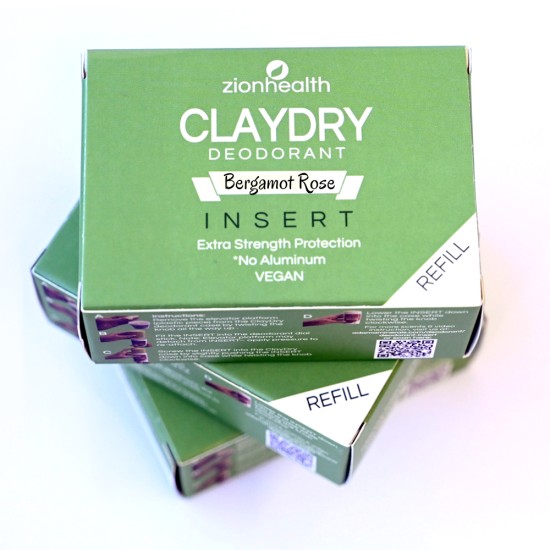 Clay Dry Deodorant INSERT – Bergamot Rose image