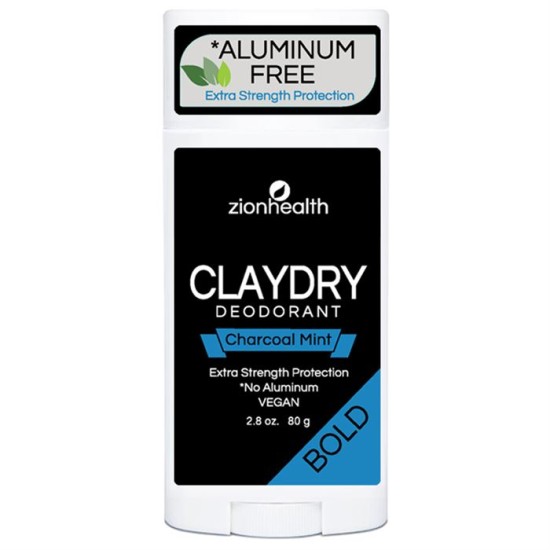 Clay Dry BOLD - Charcoal Mint Vegan Deodorant 2.8 oz. image