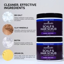 Deep Cleansing Scalp & Hair Scrub  Pheromone Infused Dark Orchid