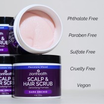 Deep Cleansing Scalp & Hair Scrub  Pheromone Infused Dark Orchid