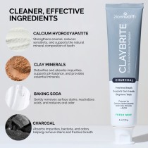 Claybrite Activated Charcoal Toothpaste - 4oz image