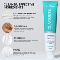 ClayBrite White Toothpaste. Non Fluoride. image