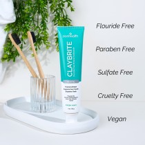 ClayBrite White Toothpaste. Non Fluoride. image