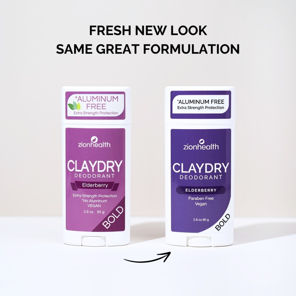 CLAYDRY™ BOLD Elderberry aluminum-free natural deodorant 2.8 oz