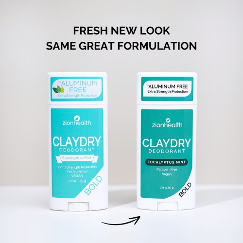 CLAYDRY™ BOLD Natural Deodorant – Eucalyptus Mint