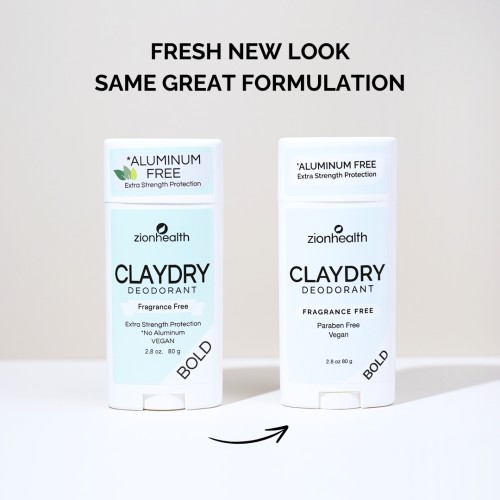 CLAYDRY™ BOLD Natural Deodorant – Fragnance Free