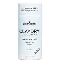 CLAYDRY™ BOLD Fragrance Free aluminum-free natural deodorant 2.8 oz