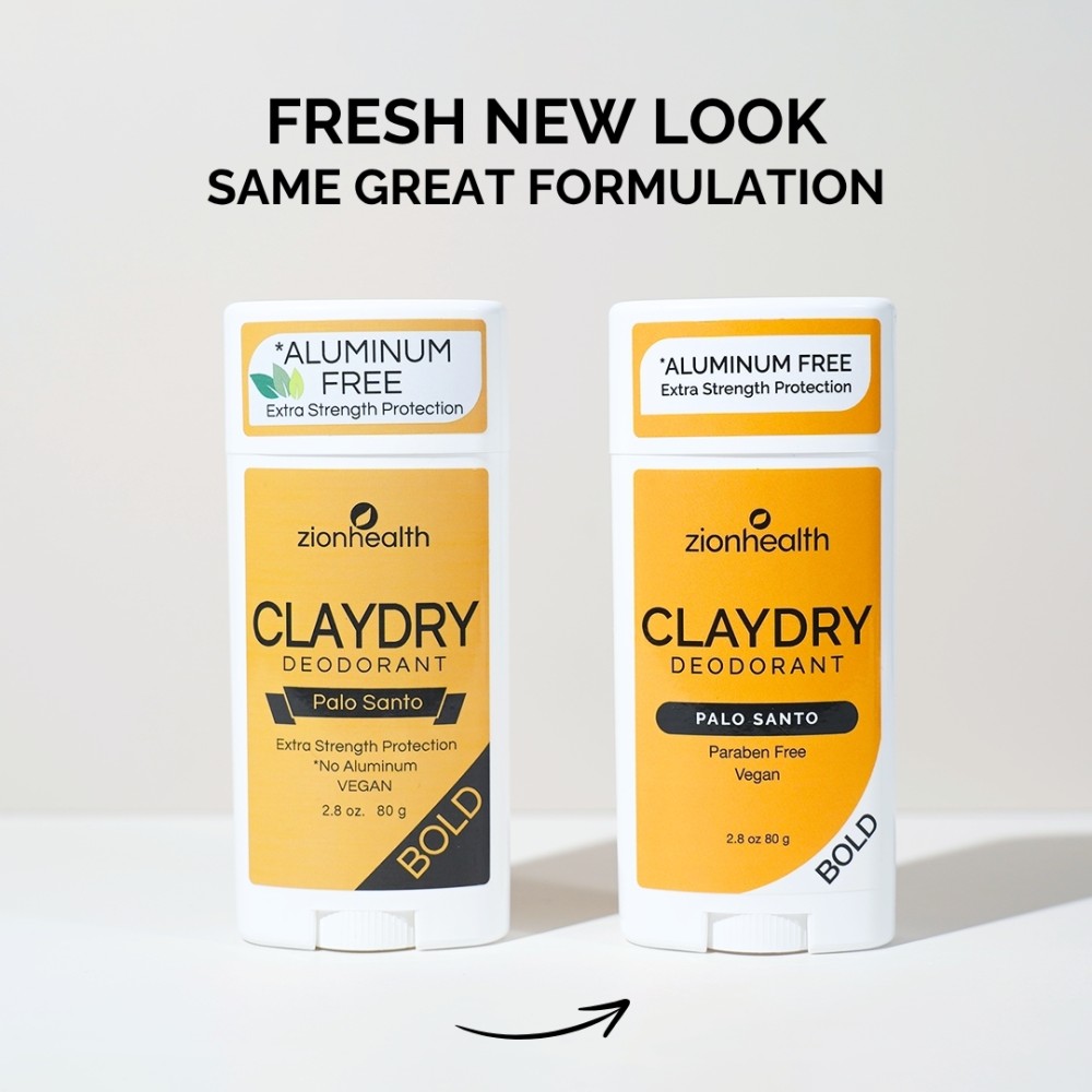 CLAYDRY™ BOLD Palo Santo aluminum-free natural deodorant 2.8 oz