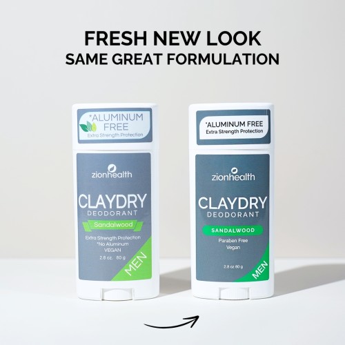CLAYDRY™ BOLD Natural Deodorant – Sandalwood
