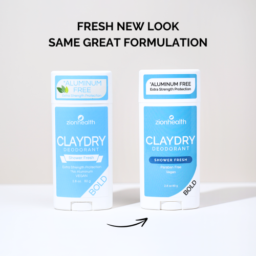 CLAYDRY™ BOLD Natural Deodorant – Shower Fresh