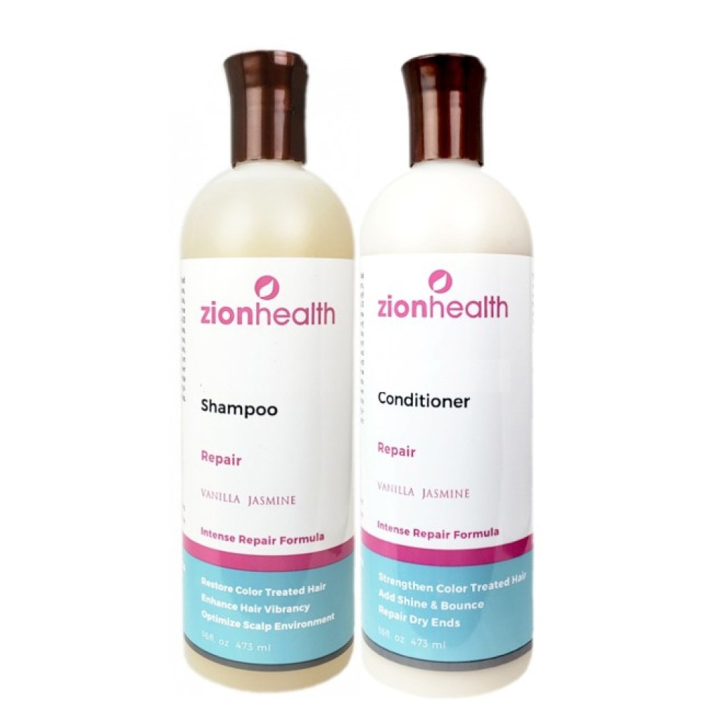 Zionhealth Vanilla Jasmine Repair Hair Care Package - 16oz  image