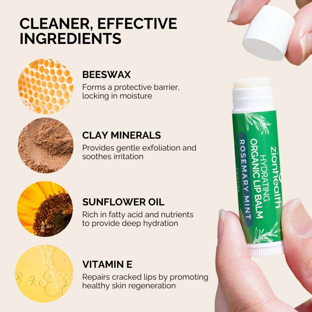 Adama Minerals Hydrating Lip Balm - Rosemary Mint image