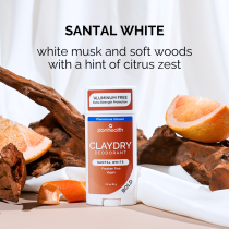 CLAYDRY™ BOLD Santal White aluminum-free natural deodorant 2.8 oz