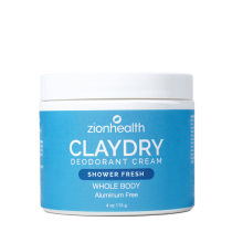 CLAYDRY™ CREAM Shower Fresh aluminum-free whole body deodorant cream 4 oz