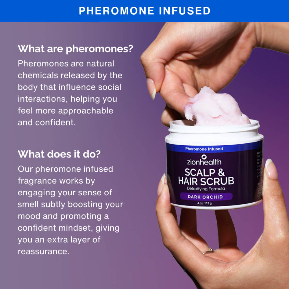 Deep Cleansing Scalp & Hair Scrub  Pheromone Infused Dark Orchid