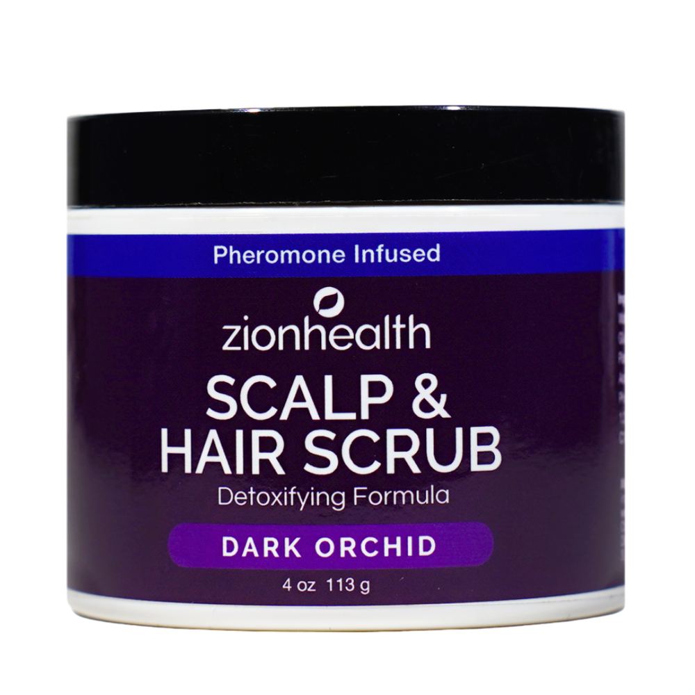 Deep Cleansing Scalp & Hair Scrub  Pheromone Infused Dark Orchid
