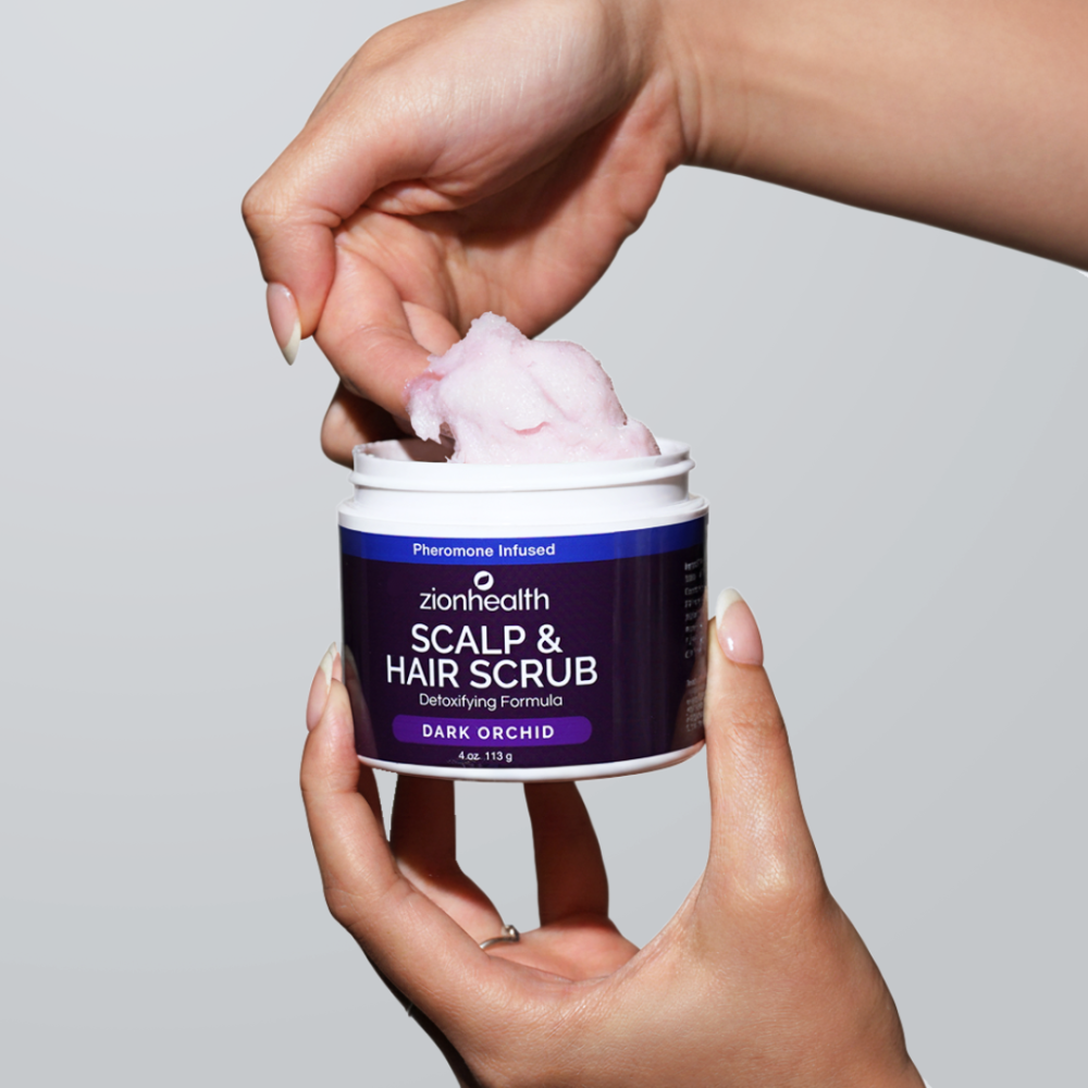 Deep Cleansing Scalp & Hair Scrub  Pheromone Infused Dark Orchid
