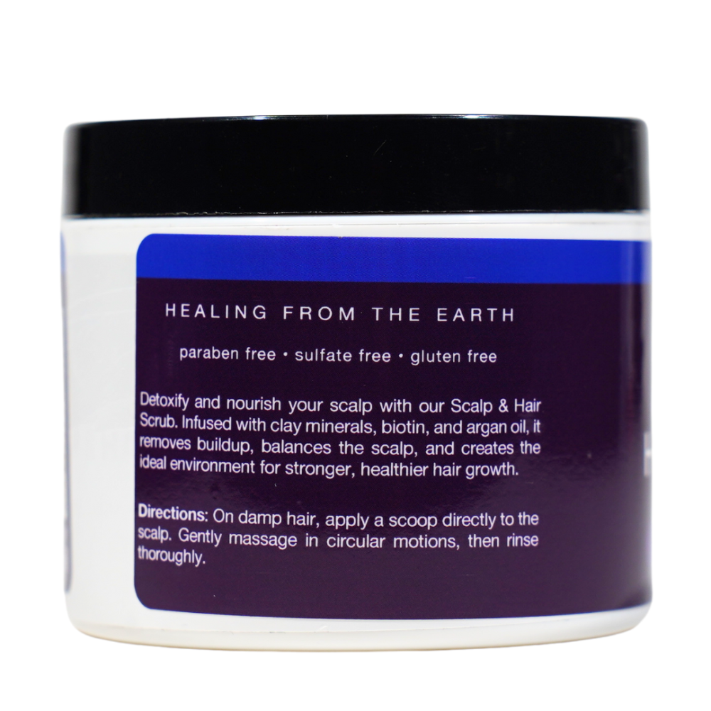 Deep Cleansing Scalp & Hair Scrub  Pheromone Infused Dark Orchid