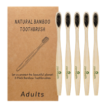 Soft Bristle Bamboo Toothbrush - 5 pack