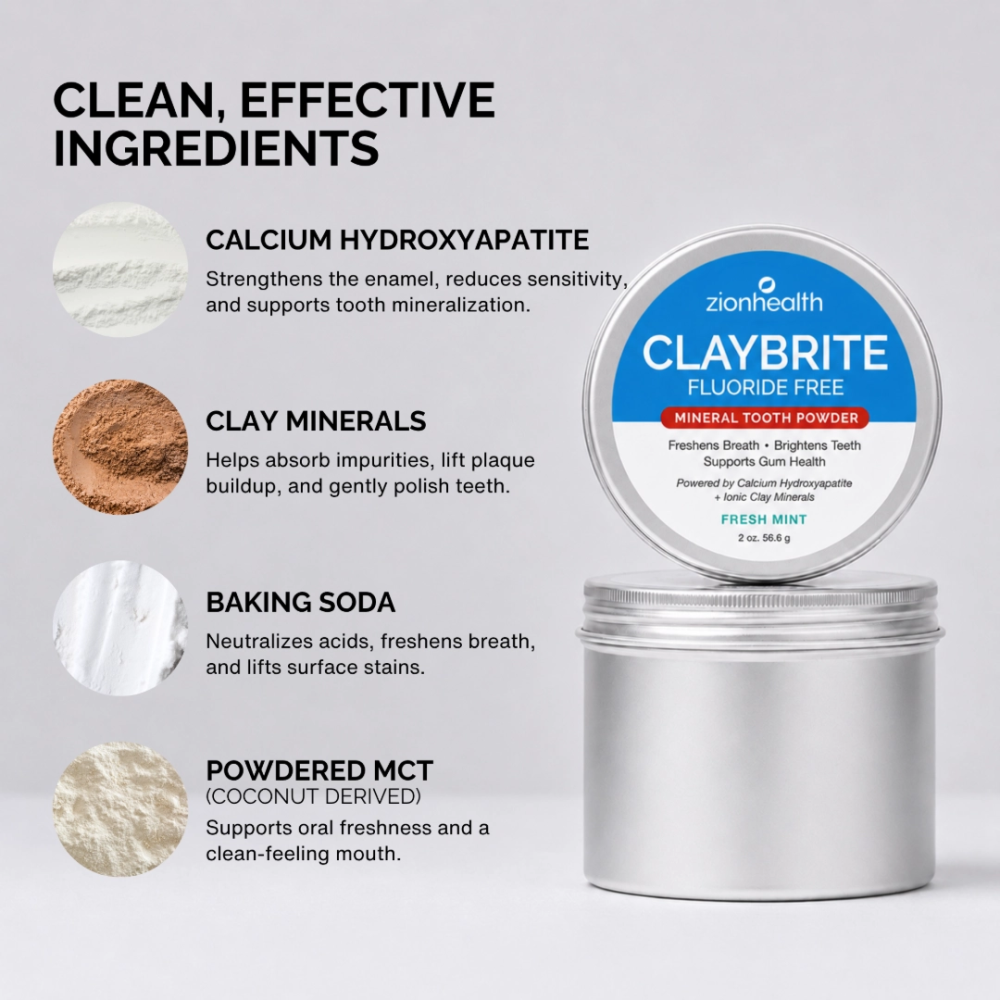 Claybrite Tooth Powder - 2oz image