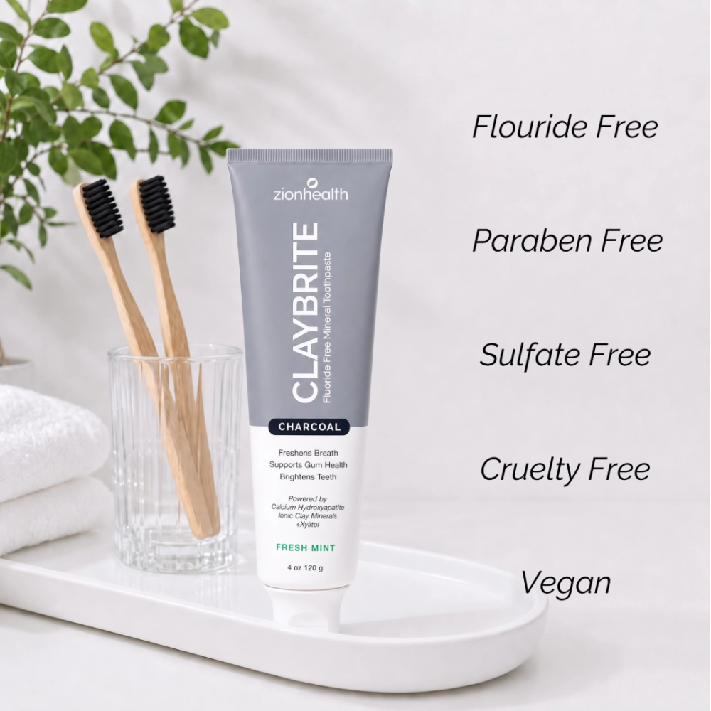 Claybrite Activated Charcoal Toothpaste - 4oz image