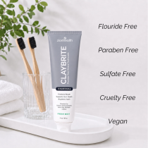 Claybrite Activated Charcoal Toothpaste - 4oz image