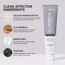 Claybrite Activated Charcoal Toothpaste - 4oz image