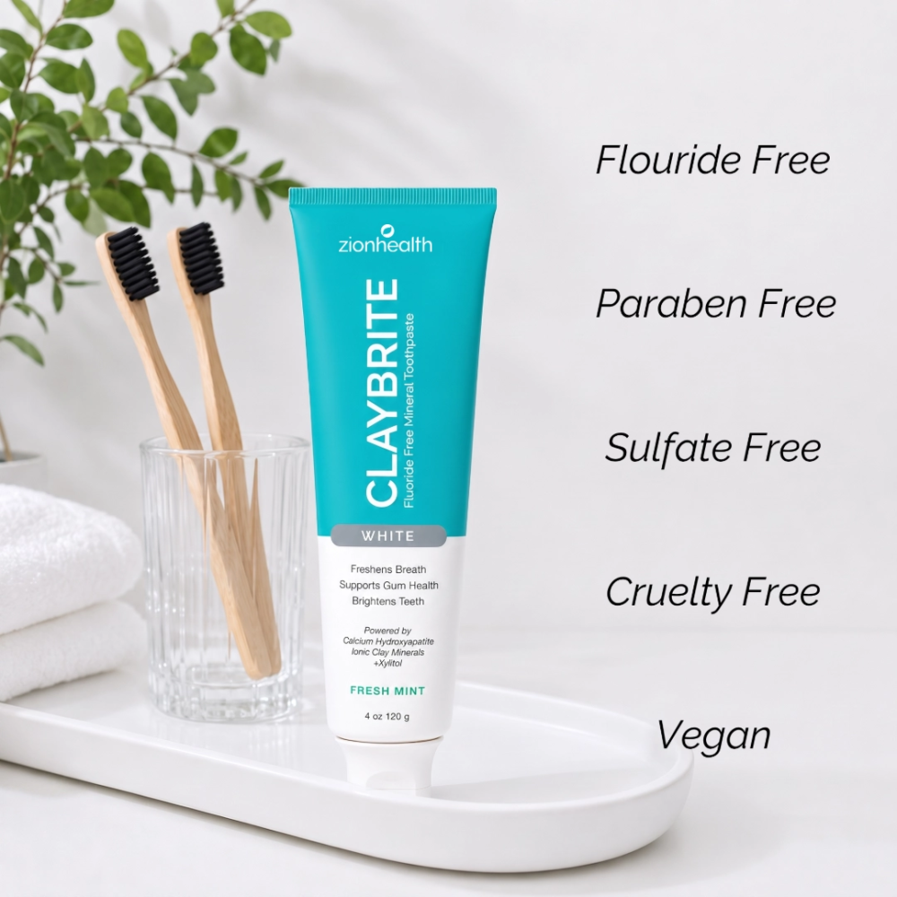 ClayBrite White Toothpaste. Non Fluoride. image