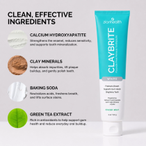 ClayBrite White Toothpaste. Non Fluoride. image