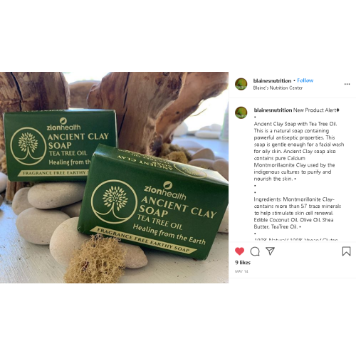 Ancient Clay Bar Soap  -  Tea Tree Oil 6 oz