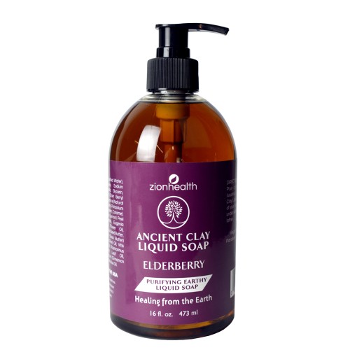 Ancient Clay Liquid Soap Elderberry 16oz