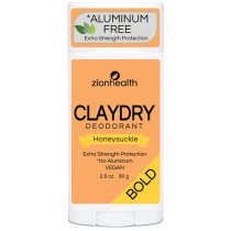 CLAYDRY™ BOLD Honeysuckle aluminum-free natural deodorant 2.8 oz