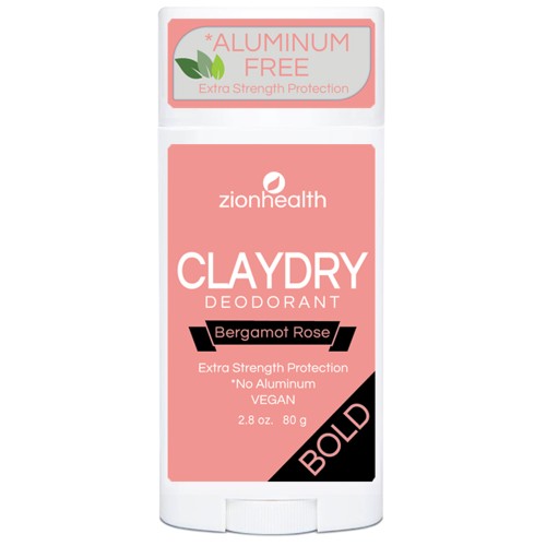 CLAYDRY™ BOLD Natural Deodorant – Bergamot Rose