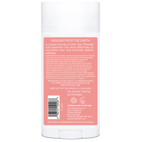 CLAYDRY™ BOLD Natural Deodorant – Bergamot Rose