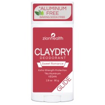 CLAYDRY™ GLIDE Sweet Romance baking soda-free aluminum-free natural deodorant 2.8 oz