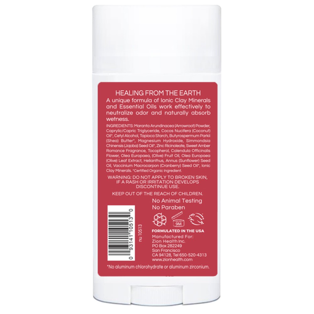 CLAYDRY™ GLIDE Sweet Romance baking soda-free aluminum-free natural deodorant 2.8 oz