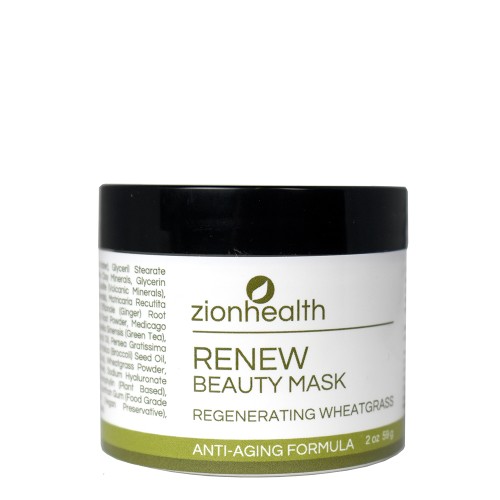 Wheatgrass Face Mask- Renew 2 oz.
