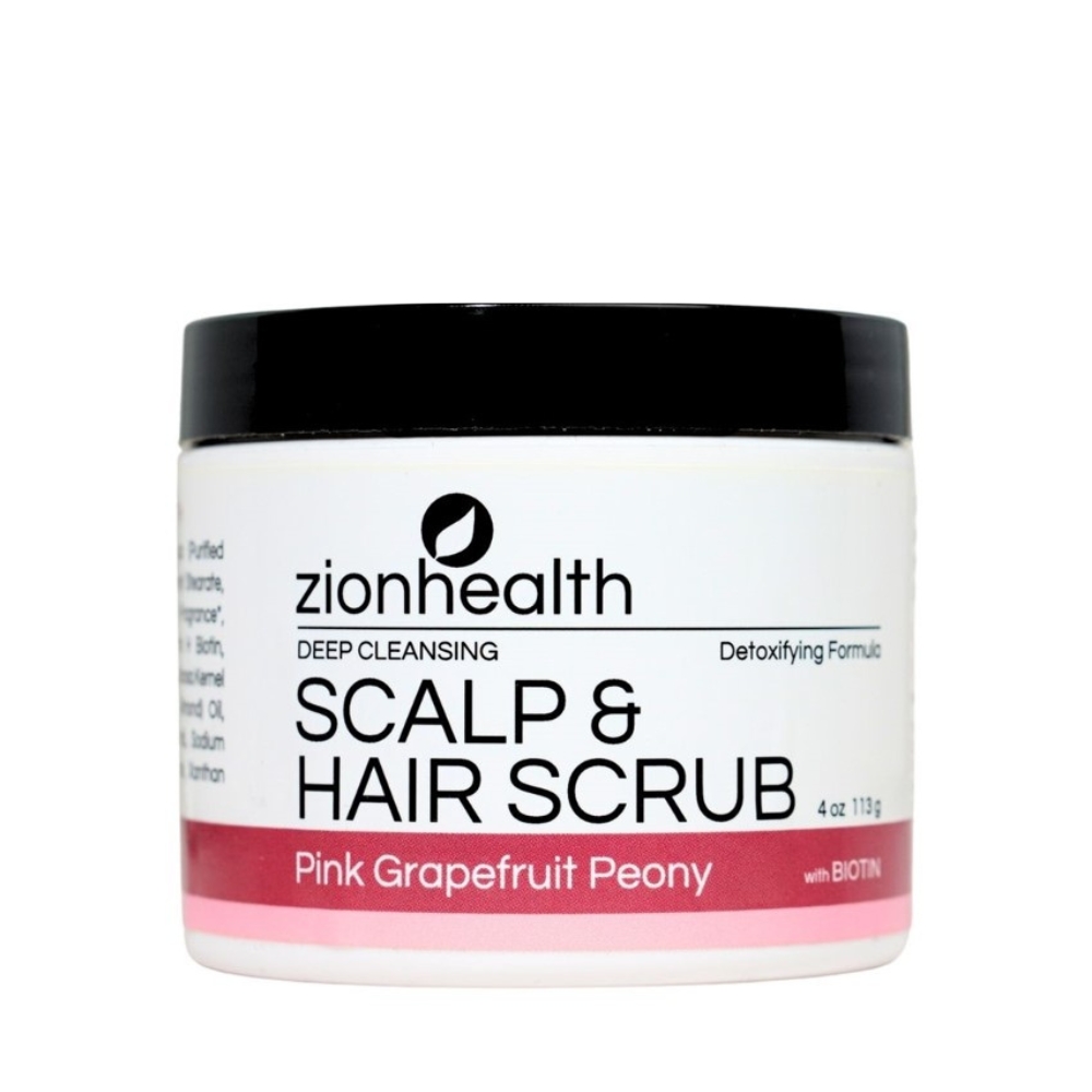 Deep Cleansing Scalp & Hair Scrub Pink Grapefruit Peony with Biotin image