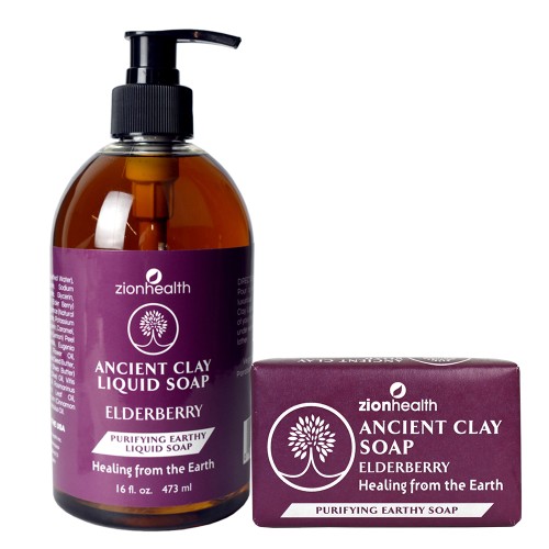 Ancient Clay Soap Combo - Elderberry