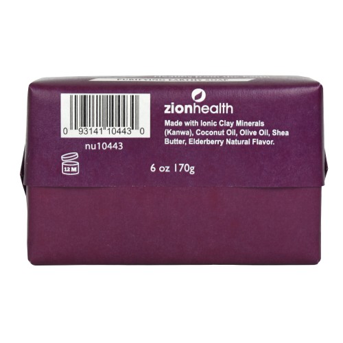 Ancient Clay Bar Soap - Elderberry 6oz